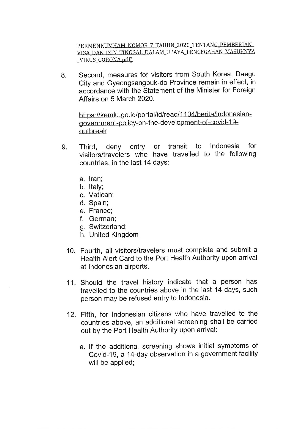 Kebijakan Tambahan Kementerian Luar Negeri Terkait COVID 19 page 0004