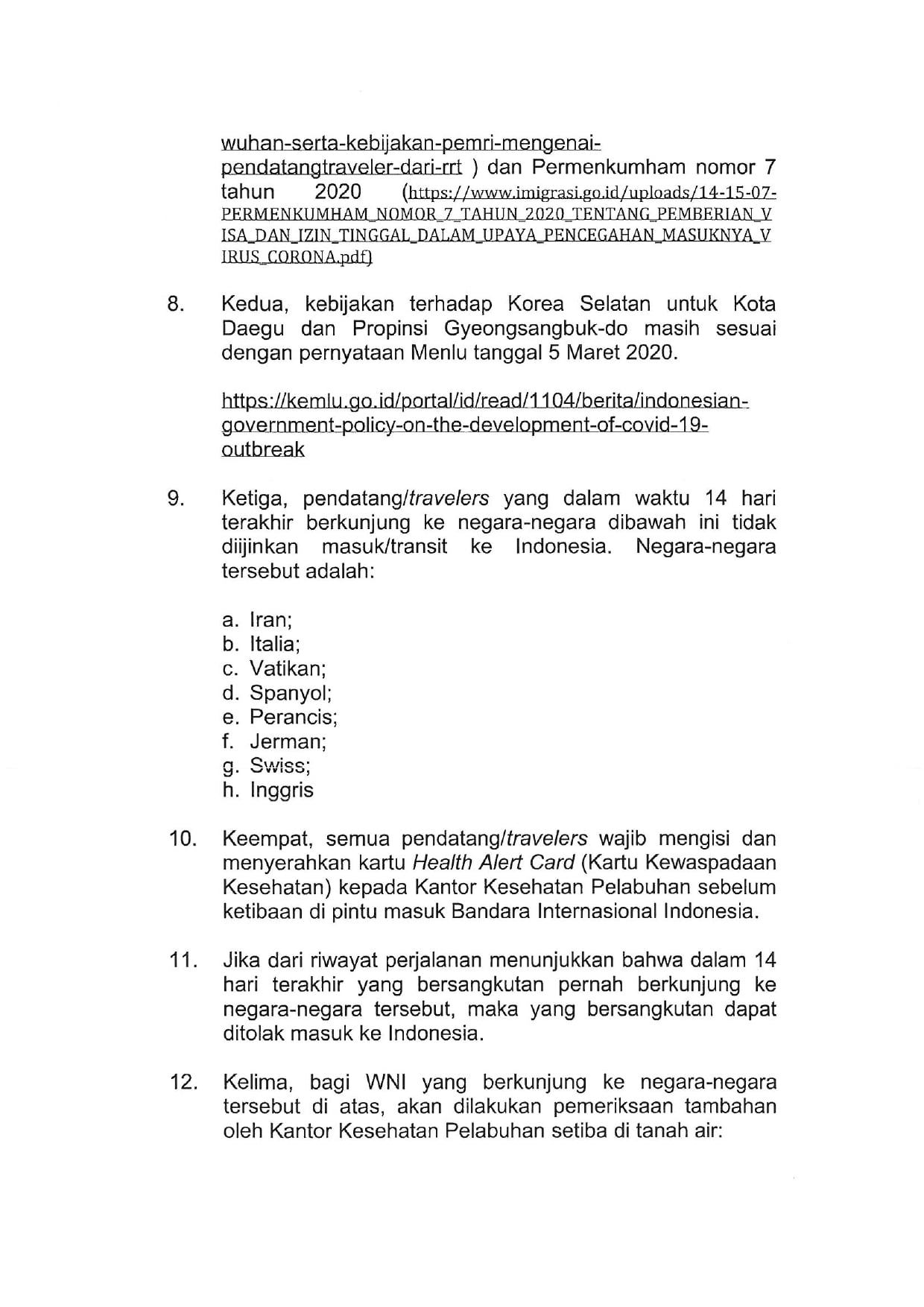 Kebijakan Tambahan Kementerian Luar Negeri Terkait COVID 19 page 0007