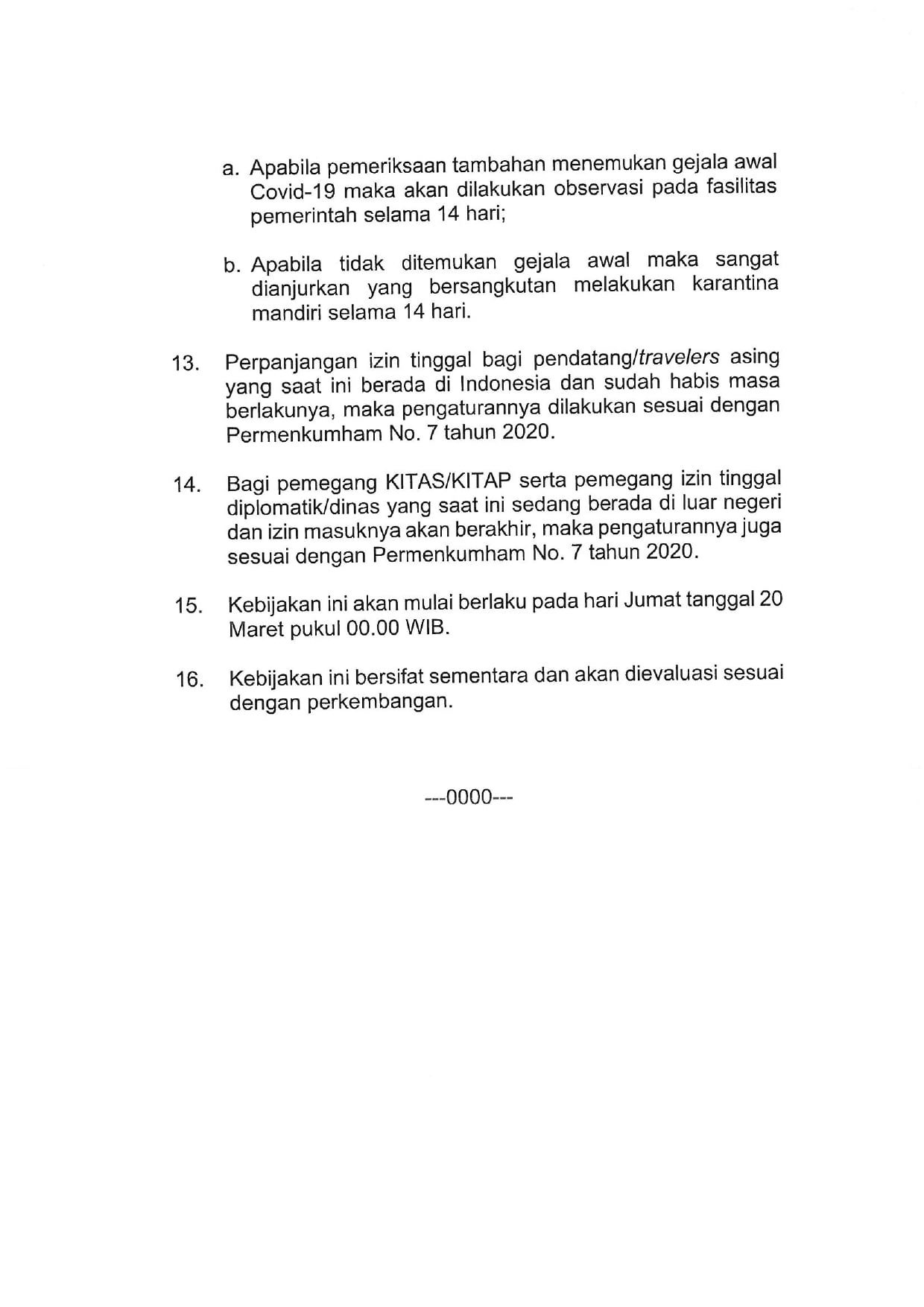 Kebijakan Tambahan Kementerian Luar Negeri Terkait COVID 19 page 0008